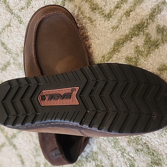 Teva Men’s Clifton Creek Brown Leather Slip On Loafers Size 7.5 - Picture 5 of 5